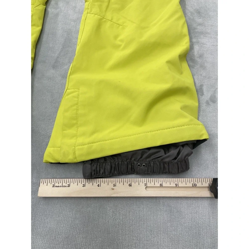 DC Snowboard Ski Pants Youth L Yellow 10K Waterproof Insulated